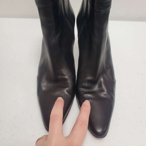 Cole Haan City Womens Ava Leather Ankle Boots Size 9.5 Black Pointed Toe Witchy - Picture 15 of 16